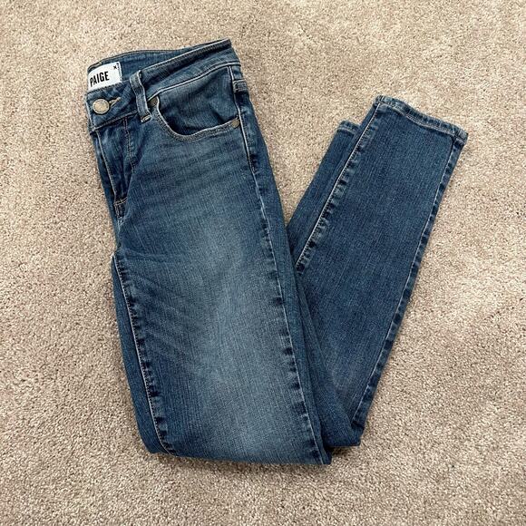 Paige Women's Verdugo Cropped Skinny‎ Jean Medium Wash Size 24 - Picture 1 of 11